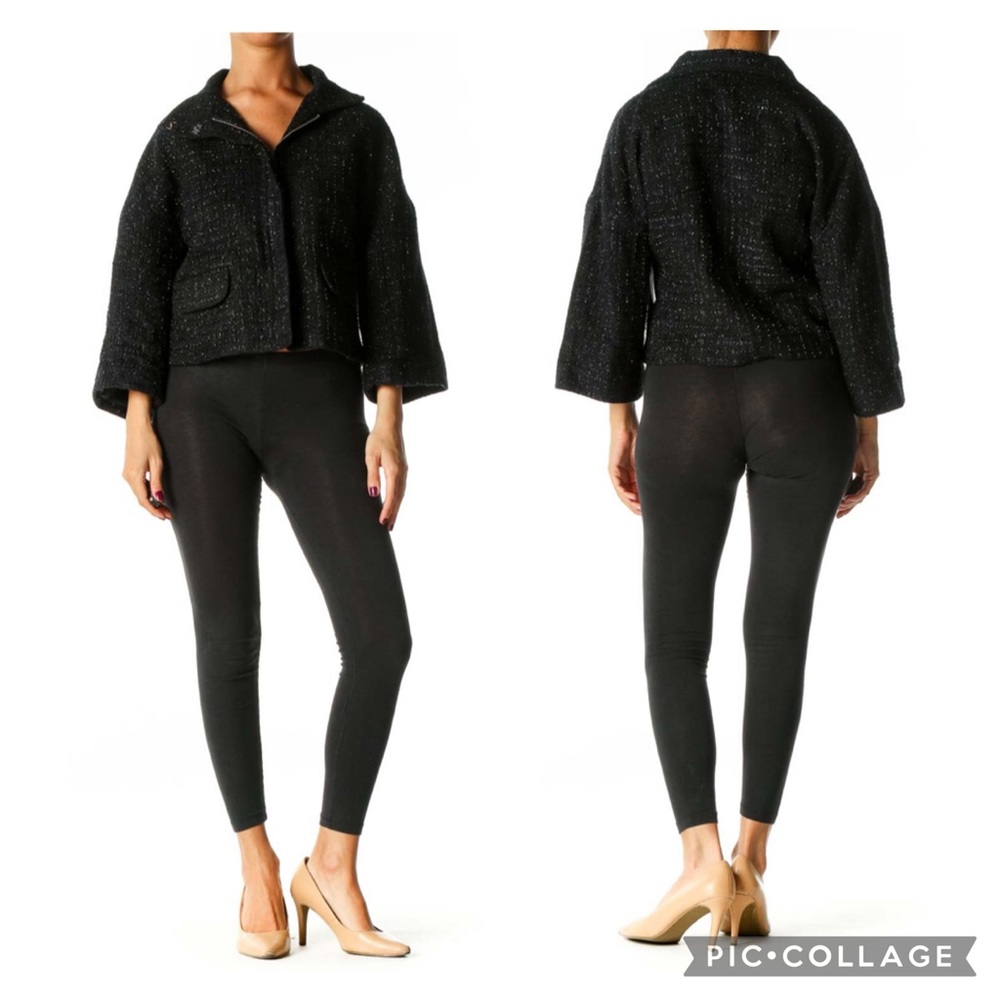 EUC Express Design Studio Black Textured Blazer